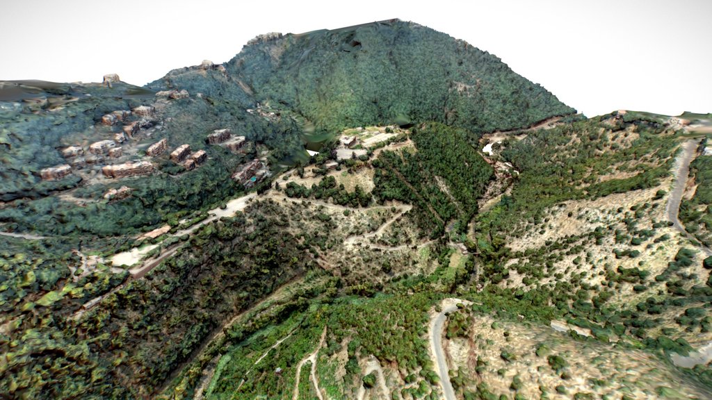 Valley between two mountains