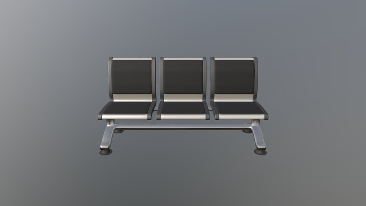 Backrest Lobby Chair 3D Model