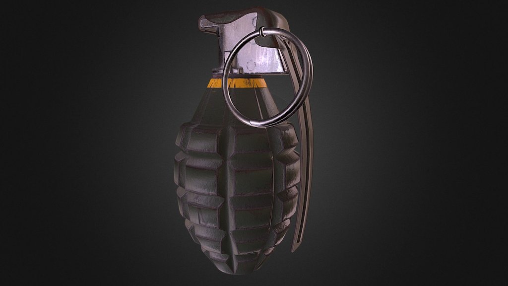 MK2 Fragmentation Grenade - Download Free 3D model by Raymond ...