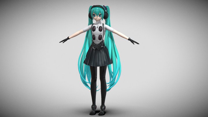 PDFTDX Miku Perona 4 – Gratis 3D-model STL