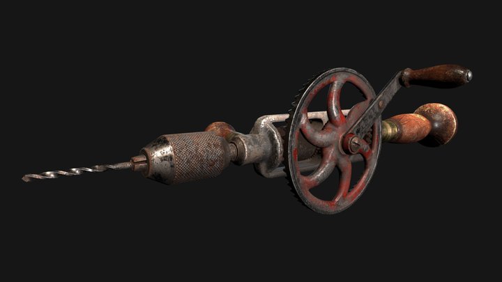 Millers Falls no. 980 | Eggbeater Hand Drill 3D Model