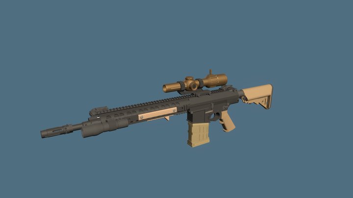 SR-25 3D Model