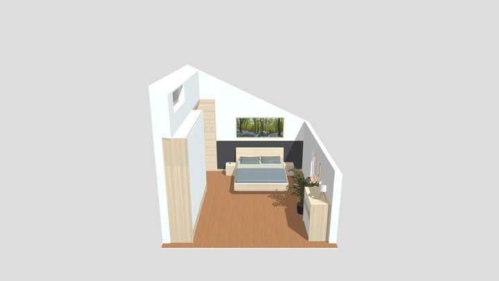 Rundum sorglos Schlafzimmer 3D Model