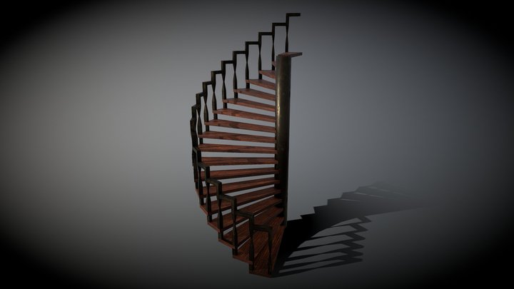 Spiral Stairs (Free) 3D Model