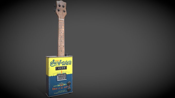 Ukulele 3D Model