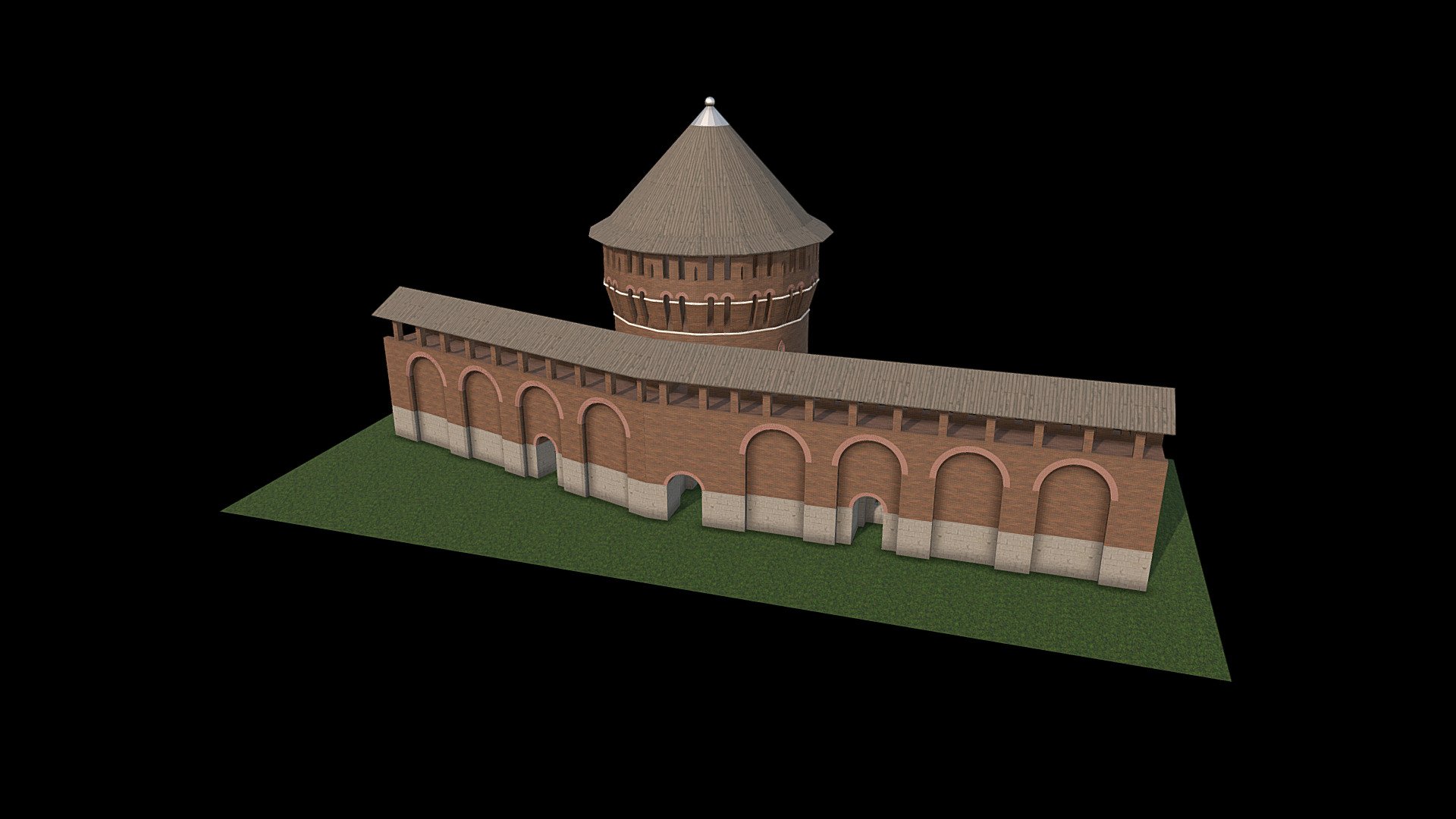 Коломинская башня - Download Free 3D model by #crurbanism (@crurbanism ...