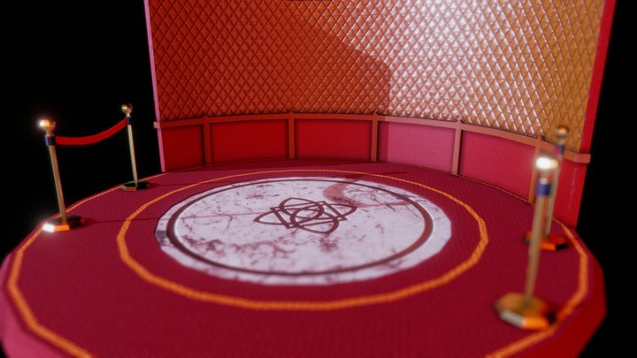 Retro style stage 3D Model