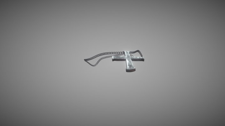 Old Cross on a Chain 3D Model