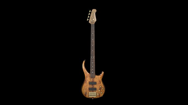 Custom-made Bass Guitar 3D Model