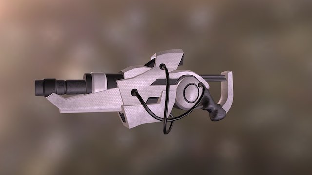 Sci-Fi Shotgun 3D Model