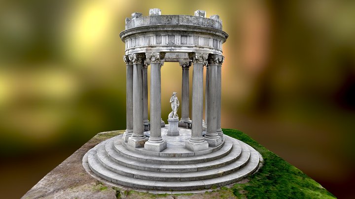 Temple of Bacchus 3D Model