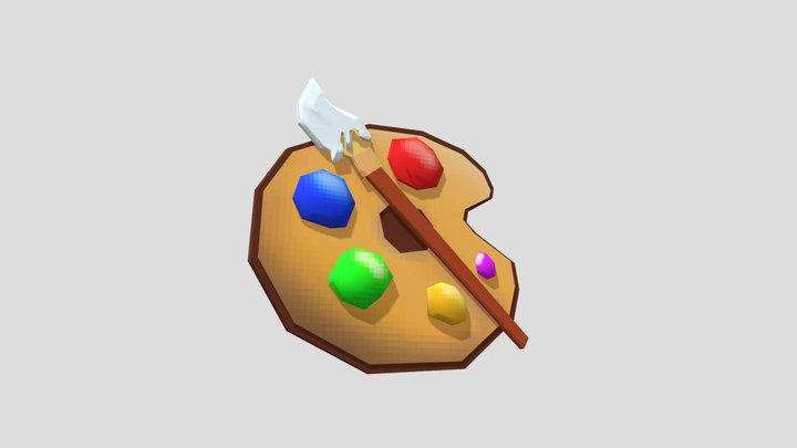finger palette 3D Model