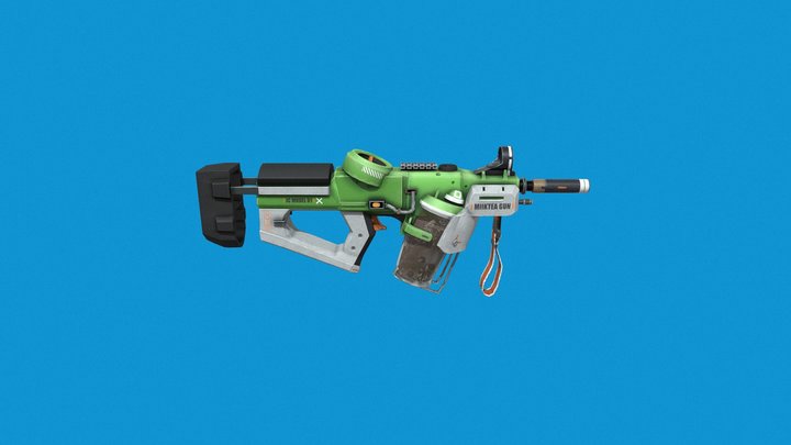 Milk Tea Gun 3D Model