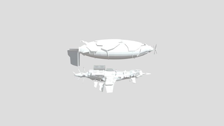 Old Ship 3D Model