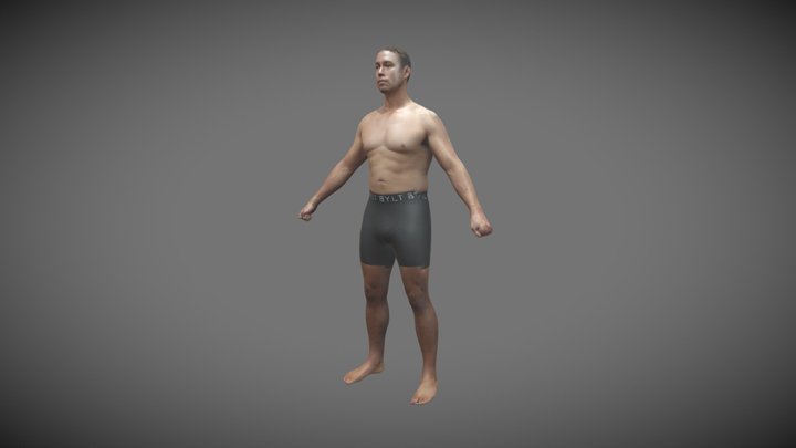 Male Fit3D Full Color Scan 3D Model