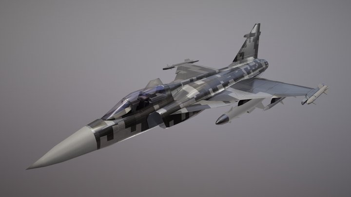 Saab JAS-39С Gripen fighter jet