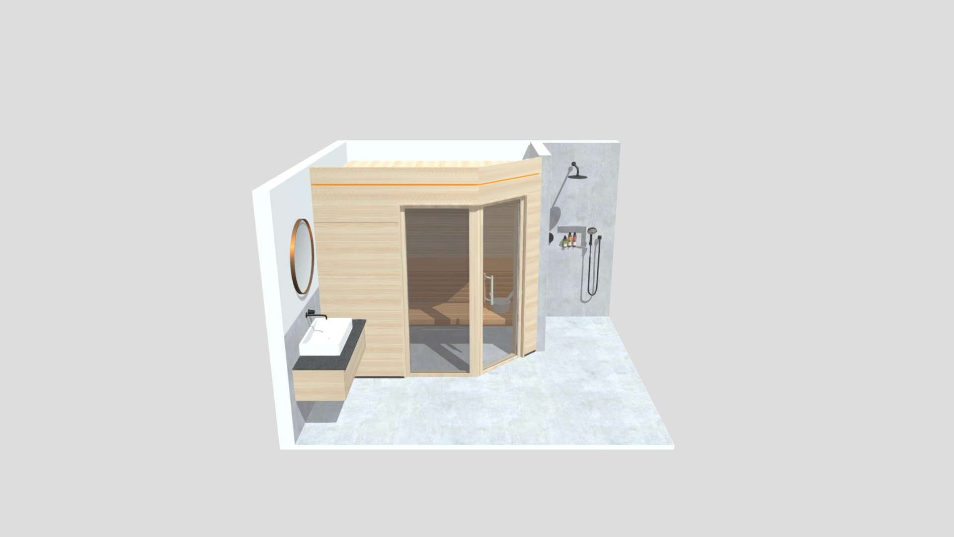 Sauna 3D model by schlafgut [54b92b4] Sketchfab