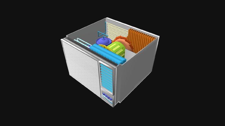 Air conditioner structure 3D Model