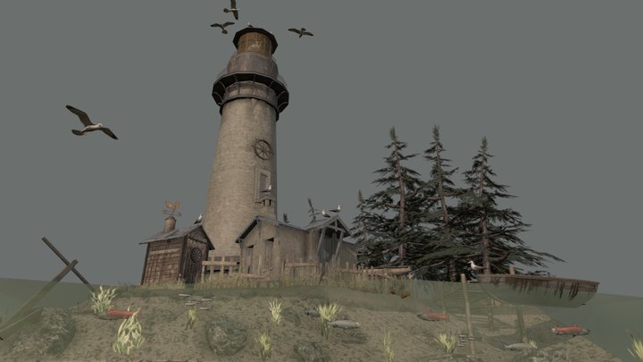 DAE Diorama - By the ocean 3D Model