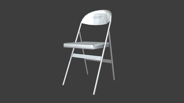 Cushion Folding Chair - 3D Model by dcbittorf