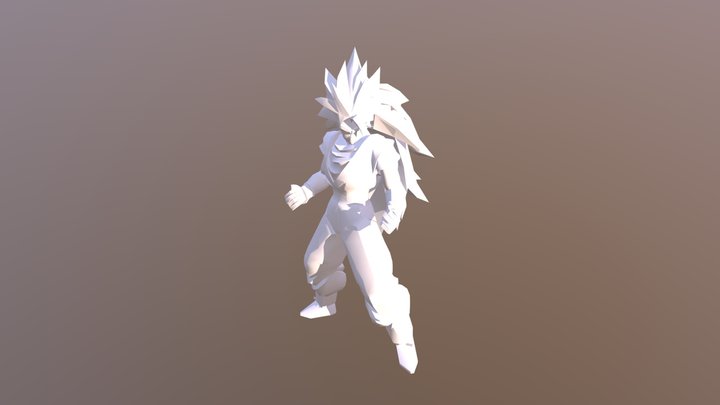 Goku SS3 3D Model