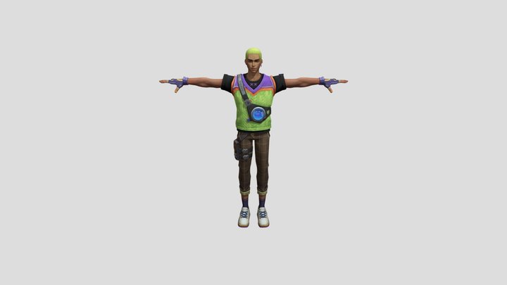 Gekko (T-pose) – Modello 3D gratuito STL