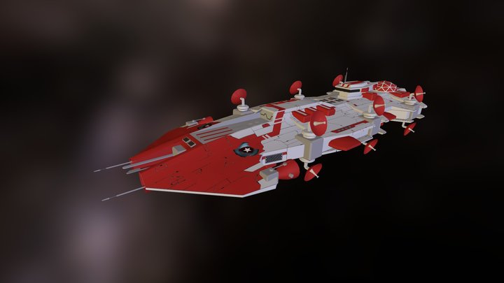 Seeker Class VIII Support Vessel 3D Model