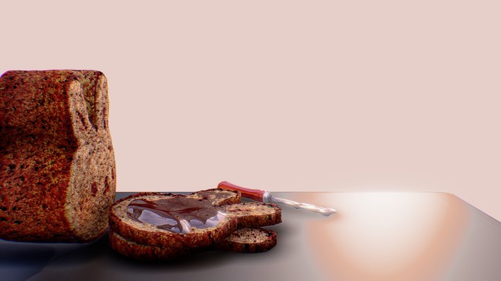 Bunny Bread 3D Model
