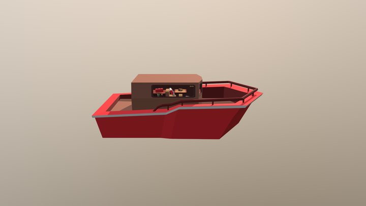 Boat VR Fbxexport 3D Model