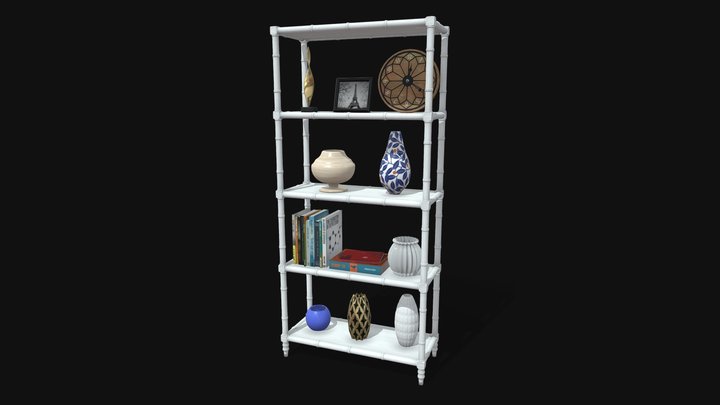 Book shelf 3D Model