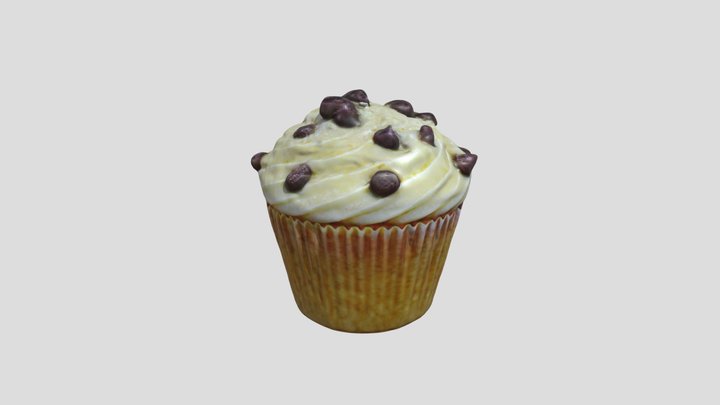 Cupcake with chocolate chips