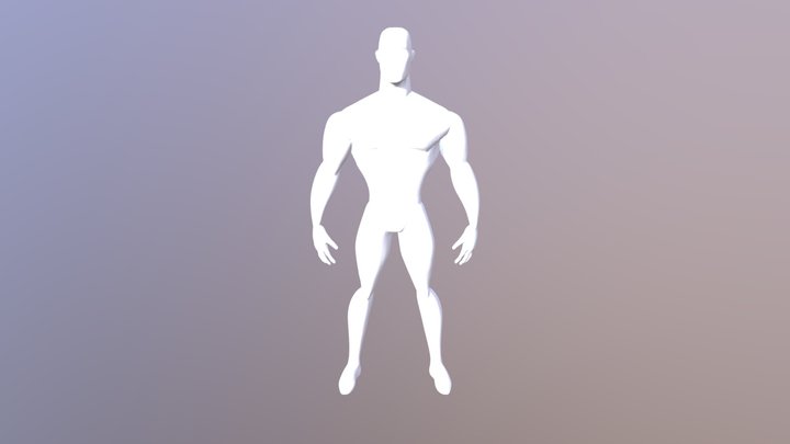 Stylized Male Body 3D Model