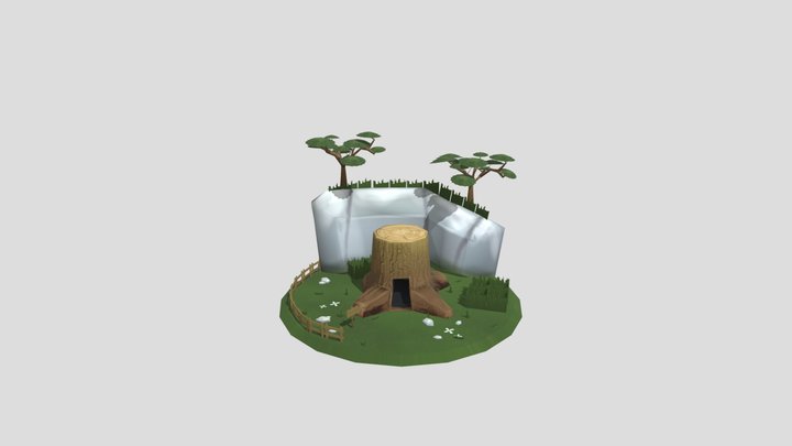 Kokiri Style Forest 3D Model
