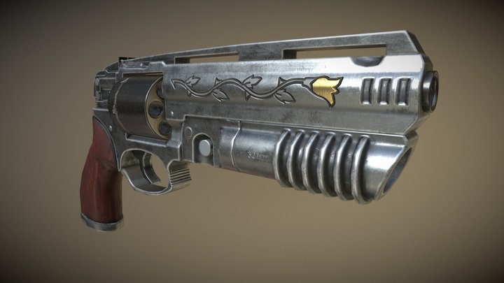 Rico's Signature Gun from Just Cause 2 3D Model
