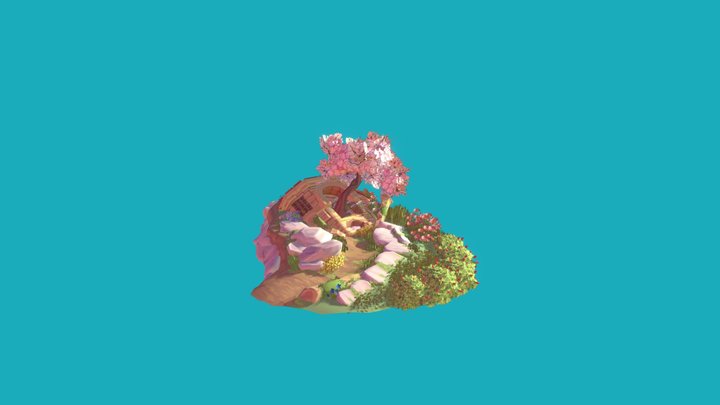 3D Romanesque Ruins 3D Model
