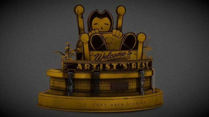 artist's rest from bendy and the dark revival 3D Model
