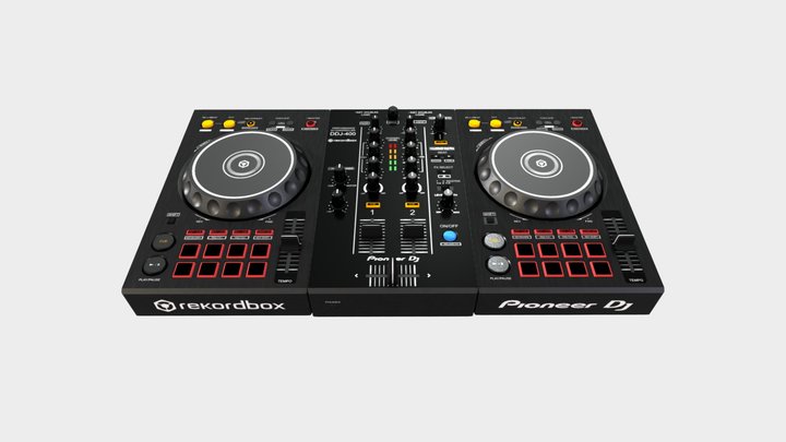 Pioneer Dj Controller DDJ-400 Rekordbox 3D Model