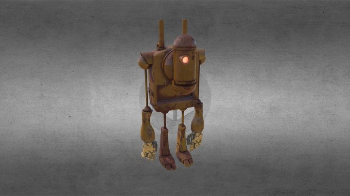 Rusty robot 3D Model