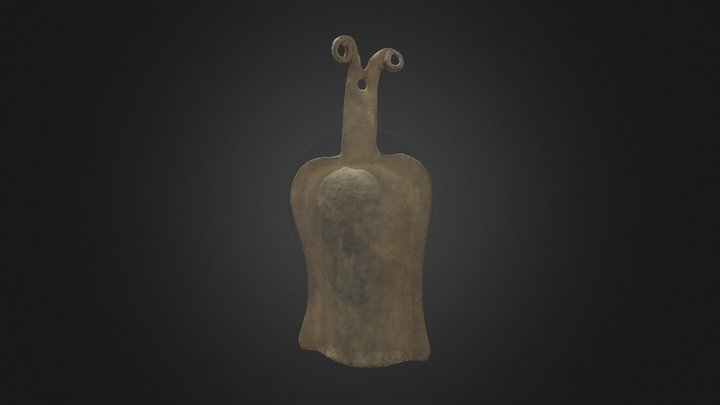 19th-Century Dahomean Iron Pendant 3D Model
