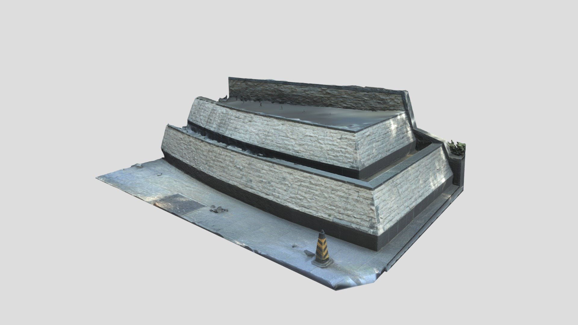 Dry Fountain Structure