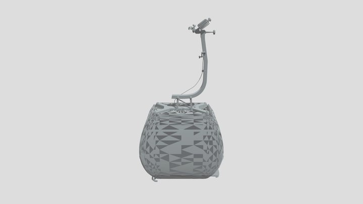 Fuinculiar cable car 3D Model