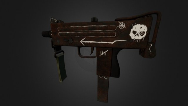 MAC-10 Corroden 3D Model