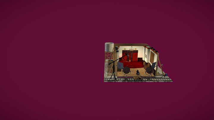 The Shining - Diorama of the elevator scene 3D Model