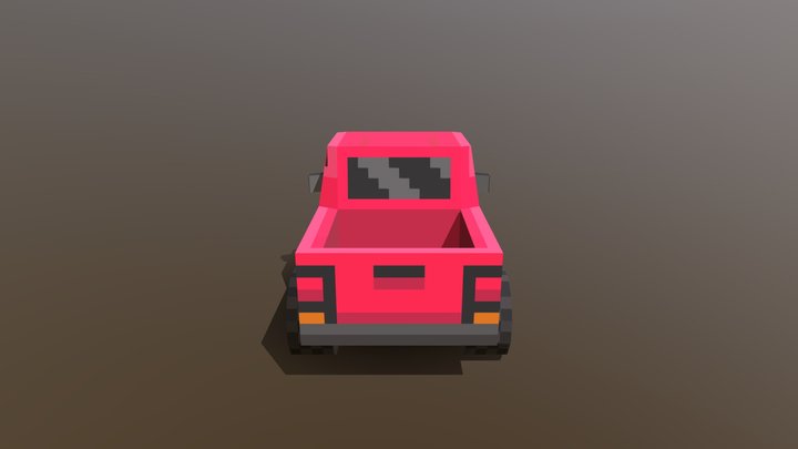 Low-Poly Truck 3D Model