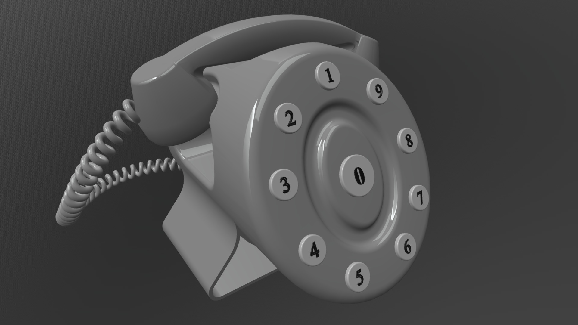 3D model Phone - This is a 3D model of the Phone. The 3D model is about a white video game controller.