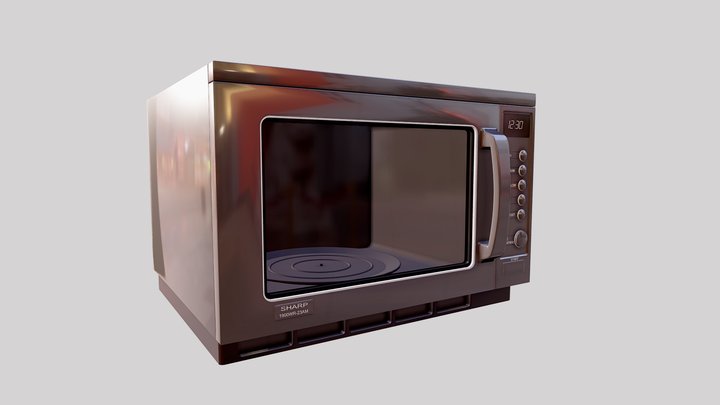 3d Microwave 3D Model