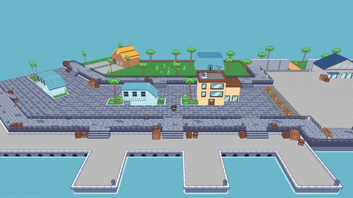 Port Starlit - Enigmon (Work in Progress) 3D Model