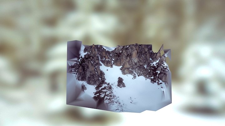 Les Dents Du Peigne, Alps, 2017 3D Model