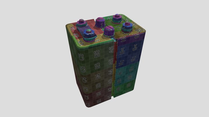 lowpoly battery 3D Model