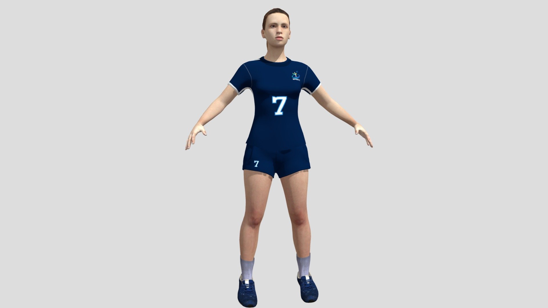 Female Volleyball Player - Buy Royalty Free 3D model by trish.j2109 ...